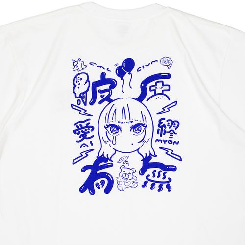 不機嫌ガール Tシャツ/ホワイト