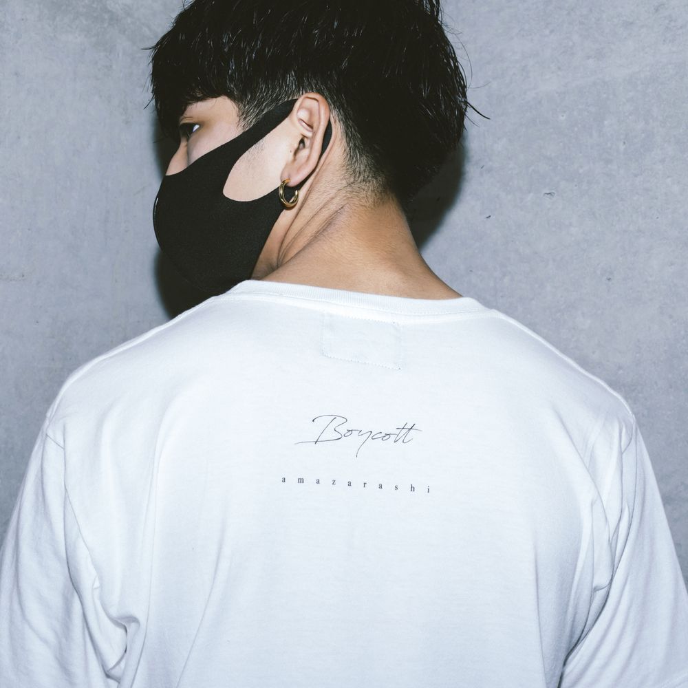 amazarashi BOYCOTT T-shirt /Off White