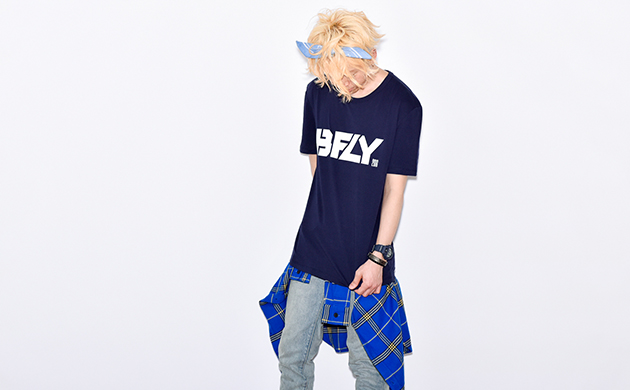 BFLY Loose Fit TEE NAVY