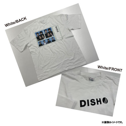 [DISH//]TRIANGLE ID photo T-shirts(White)