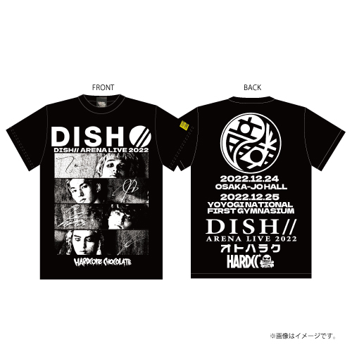 [DISH//]DISH// オトハラク Band T-shirts Produced by To-i(Black)