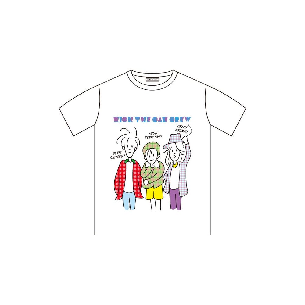 「タコアゲ」ファンシーTシャツ/ホワイト