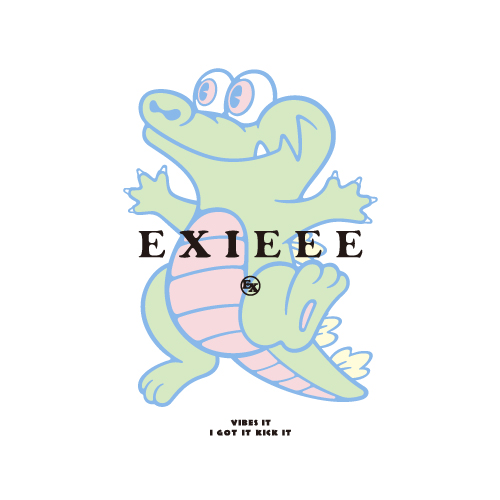 【EXIEEE×entrance】 ロンTシャツ(ワニ) / ホワイト