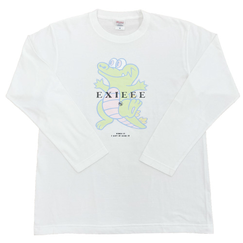 【EXIEEE×entrance】 ロンTシャツ(ワニ) / ホワイト