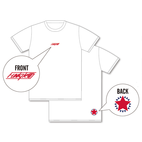 ファンキー加藤 OFFICIAL NEW LOGO 刺繍Tシャツ/ホワイト
