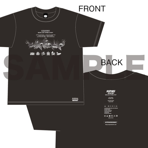 HYPED-UP 01 Tシャツ(BLACK)【Sサイズ】[ヒプノシスマイク3DCG LIVE]