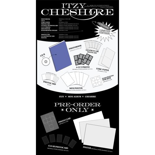 ITZY　NEW MINI ALBUM 『CHESHIRE』(輸入盤)STANDARD3枚+LIMITED EDITIONセット