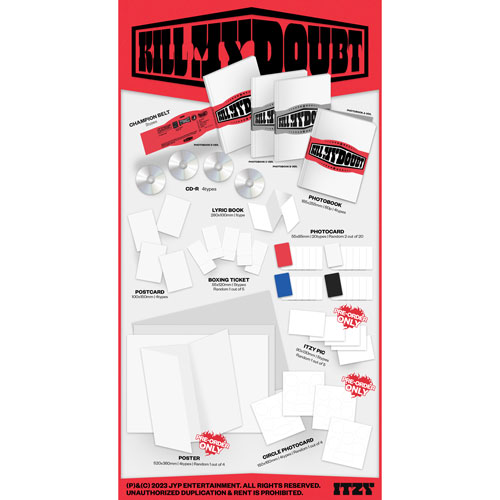ITZY MINI ALBUM <KILL MY DOUBT>（輸入盤）全形態セット