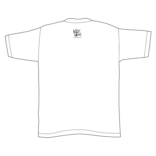 曲名刺繍Tシャツ・2016年3位「桜の風吹く街で」/ホワイト