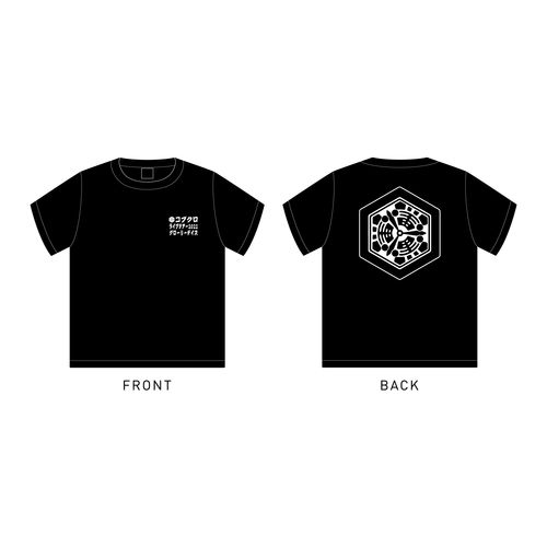 【2022年ツアーグッズ】会員限定 家紋柄Tシャツ/ブラック