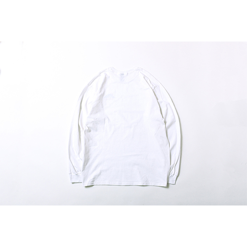 弥彦山刺繍ロングTシャツ / 白