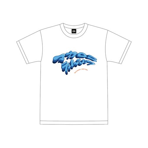溶けるサマーTシャツ/ホワイトブルー