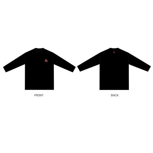 TWICE JAPAN 2nd ALBUM 『&TWICE』RELEASE EVENT &TWICEロングTシャツ/BLACK