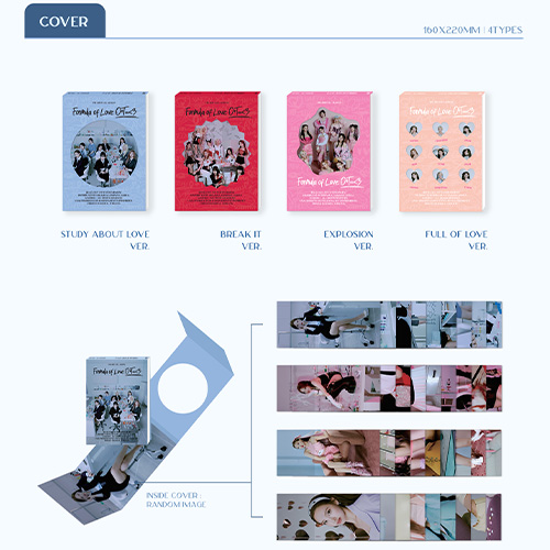 TWICE 3rd Full ALBUM『Formula of Love:O+T=<3』輸入盤　4形態セット