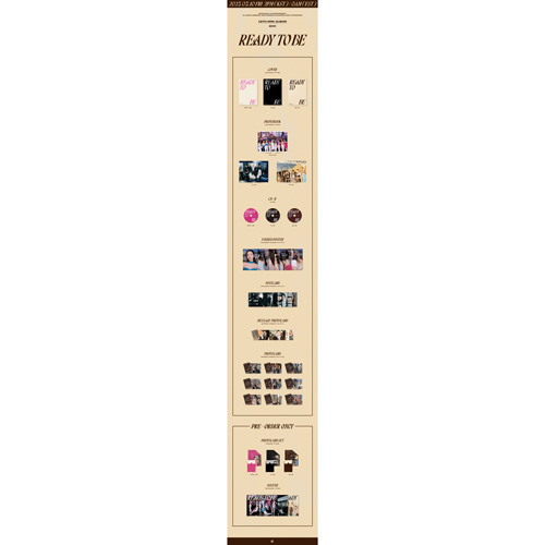 TWICE 12TH MINI ALBUM『READY TO BE』輸入盤 3バージョンセット