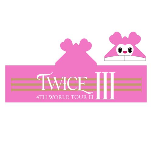 TWICE 4TH WORLD TOUR 'III' IN JAPAN ラブリーフード付きタオル