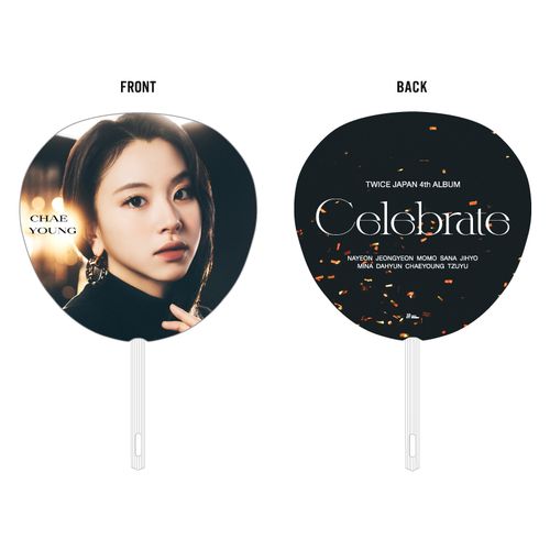 TWICE JAPAN 4th ALBUM 『Celebrate』リリース記念グッズ うちわ【CHAEYOUNG】