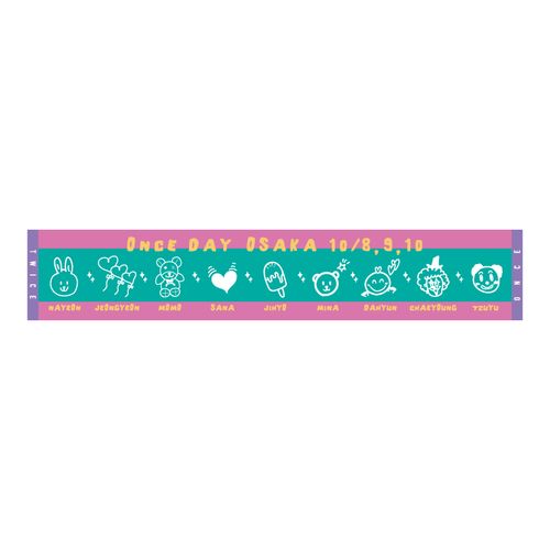 TWICE JAPAN FAN MEETING 2022 "ONCE DAY" マフラータオル【大阪】(10/8-10)