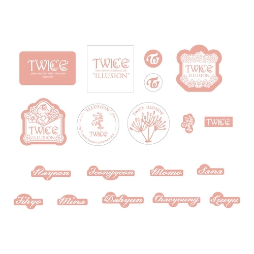 TWICE JAPAN SEASON'S GREETINGS 2020 "ILLUSION" SPECIAL GOODS シールセット