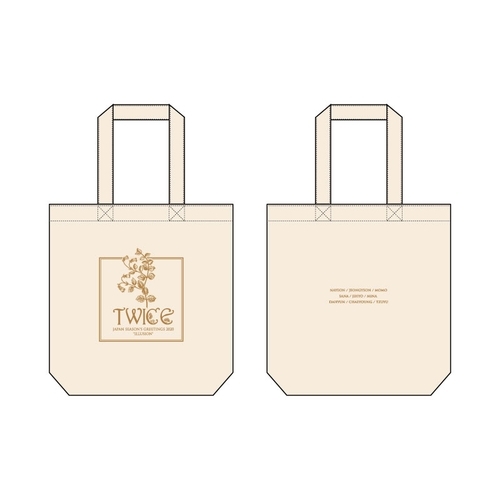 TWICE JAPAN SEASON'S GREETINGS 2020 "ILLUSION" SPECIAL GOODS トートバッグ/NATURAL
