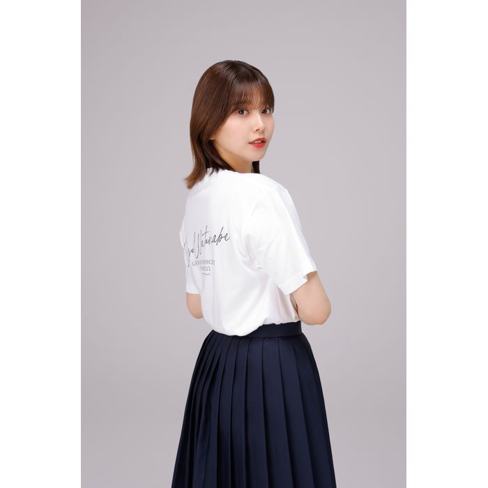 【通常配送】RISA WATANABE GRADUATION CONCERT ロゴTシャツ/ホワイト