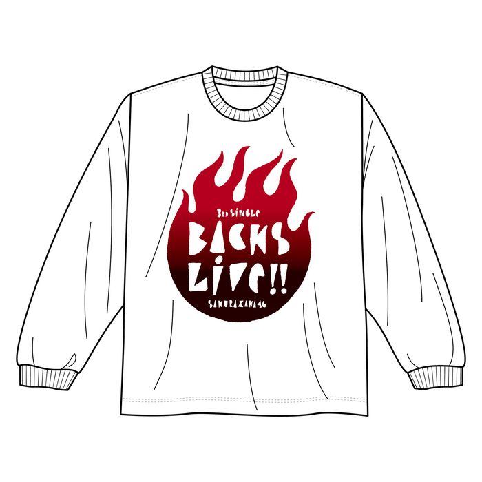 【通常配送】3rd Single BACKS LIVE!! ロングスリーブTシャツ/ホワイト