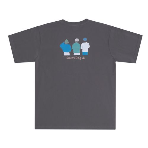人気を誇る Saucy Dog バックプリントTシャツ Tシャツ/カットソー(半袖 