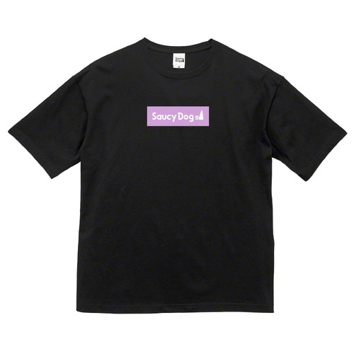 ぷくっとロゴビッグシルエットTシャツ/ブラック