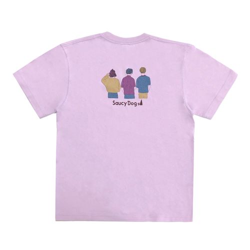 バックシルエットTシャツ 2021ver/ライトパープル