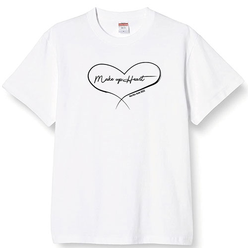 【青田典子】「Make Up Heart」Tシャツ/ホワイト