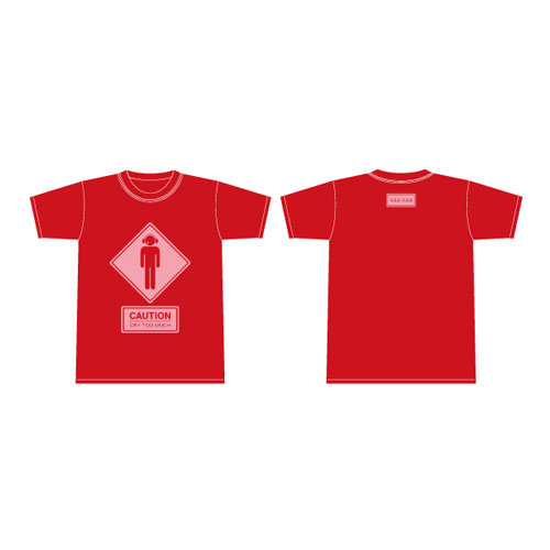 【ザアザア】赤色ティーシャツ
