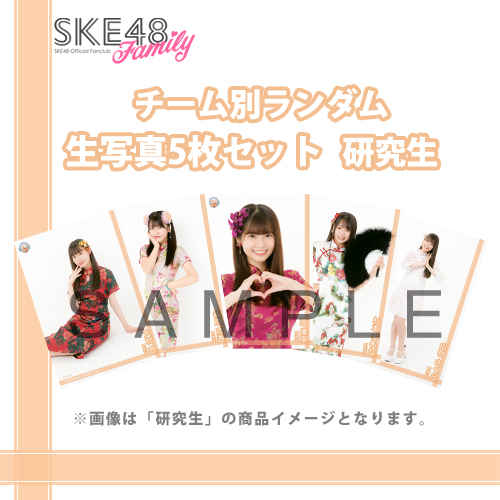 【SKE48 Family会員限定】Vol.06 A-Typeチーム別ランダム生写真セット 研究生