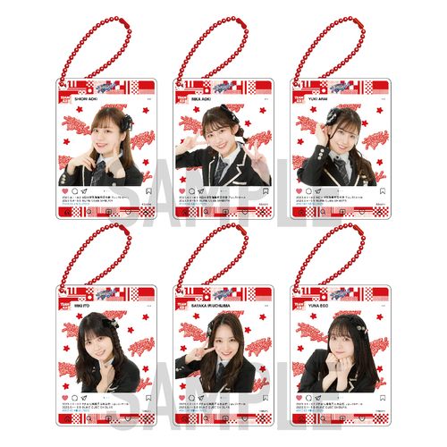 SKE48 春のチームコンサートツアーチーム別SNS風キーホルダー（ランダム全16種）【チームKII】