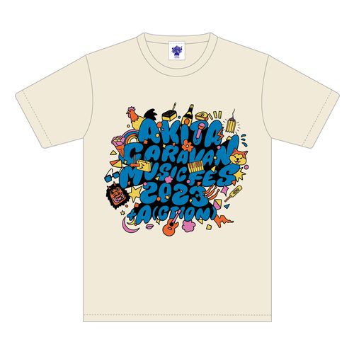 2023秋田フェスTシャツ（アイボリー）