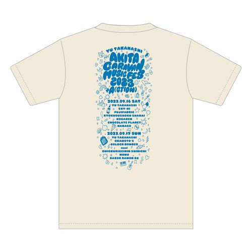 2023秋田フェスTシャツ（アイボリー）