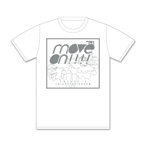 move on!!!! フラワーグラフィックTシャツ 