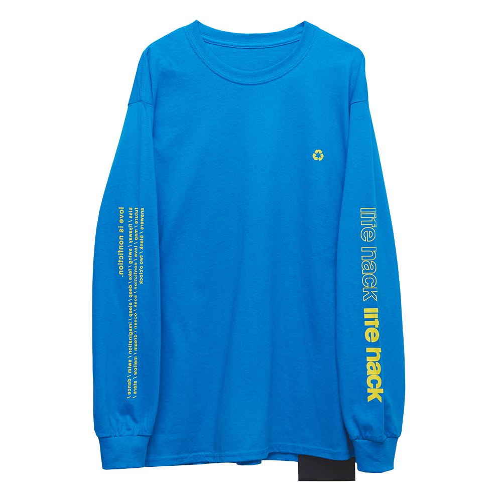 Long Sleeve T-Shirt・life hack [Sapphire]