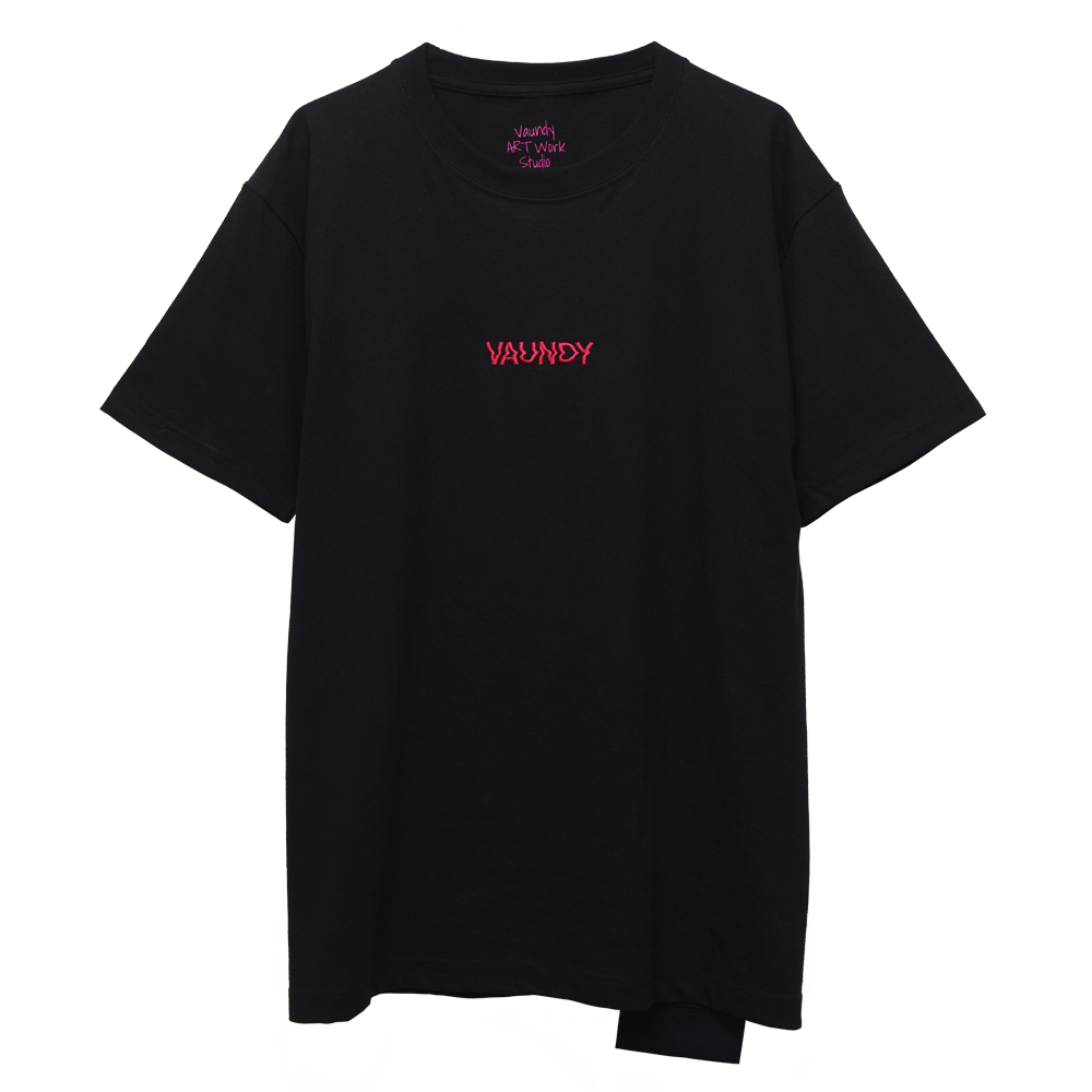 Logo T-Shirts Pink [Black]