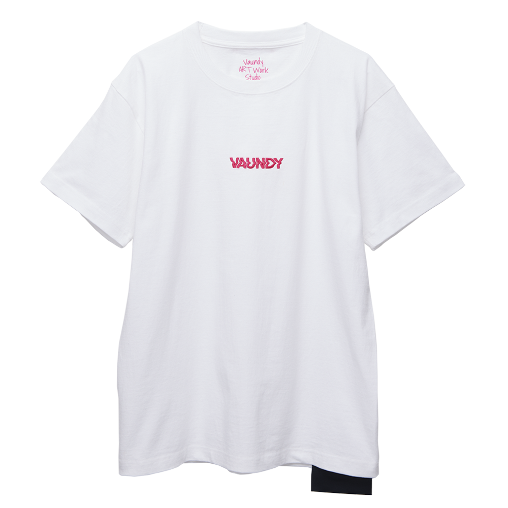 商品詳細ページ | Vaundy ONLINE STORE | Logo T-Shirts Pink [White]