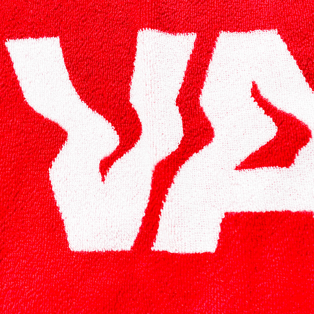 Logo Jacquard Towel [Red×White]