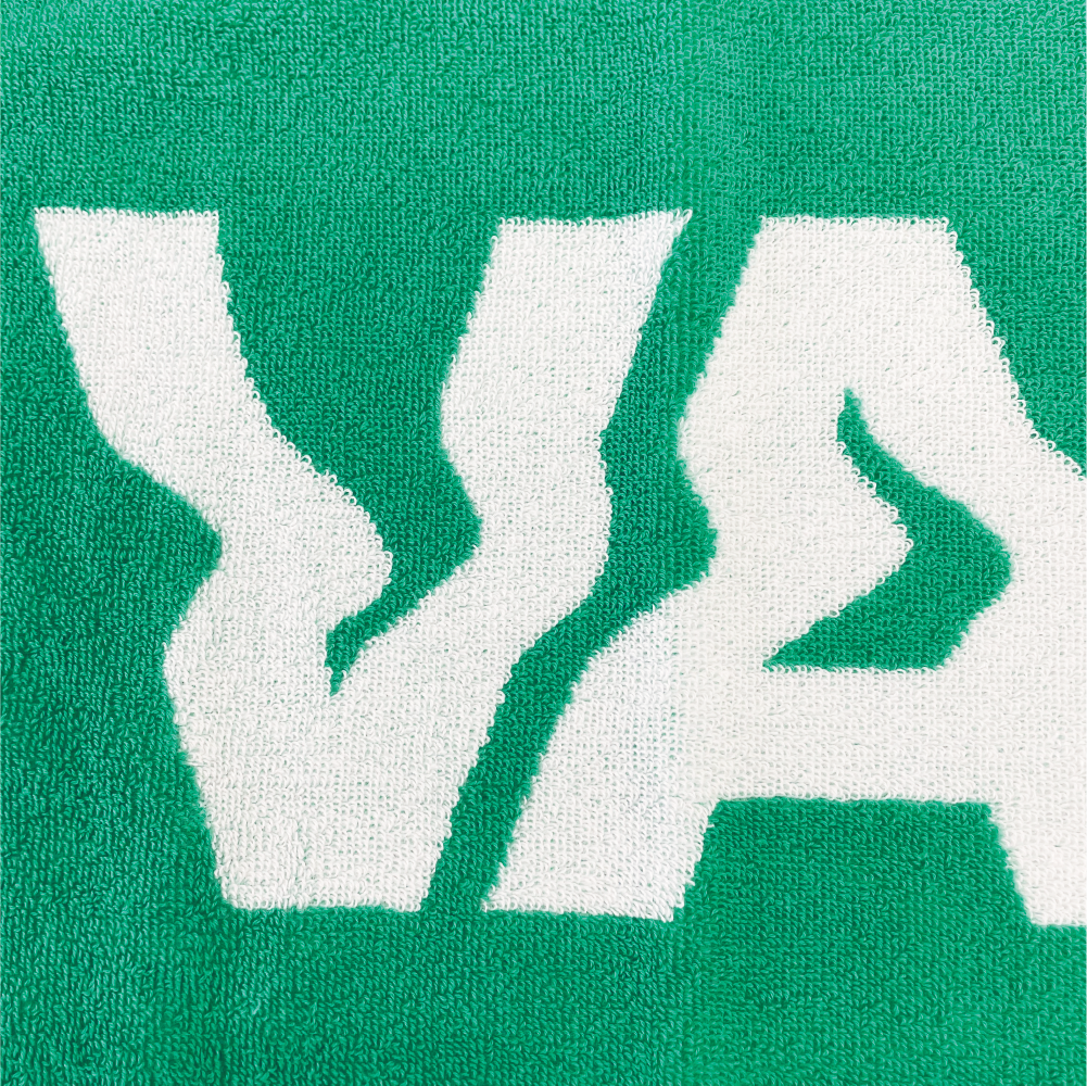 Logo Jacquard Towel［Green×White］