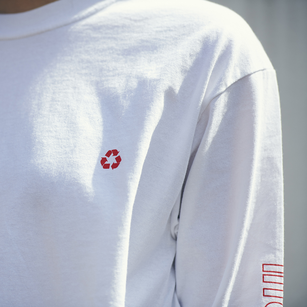 Long Sleeve T-Shirt・life hack [White]
