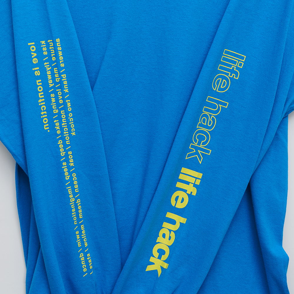 Long Sleeve T-Shirt・life hack [Sapphire]