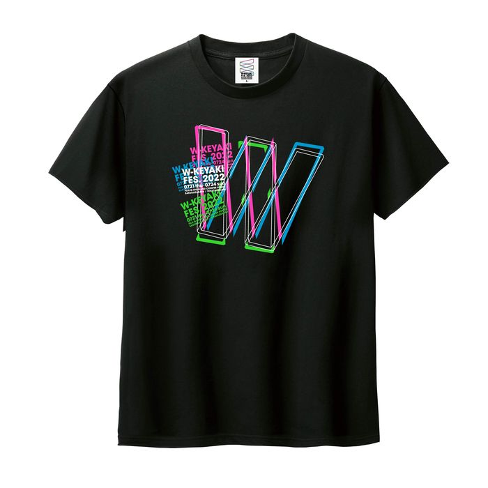 【通常配送】【FC限定】W-KEYAKI FES.2022 ロゴTシャツ/ブラック