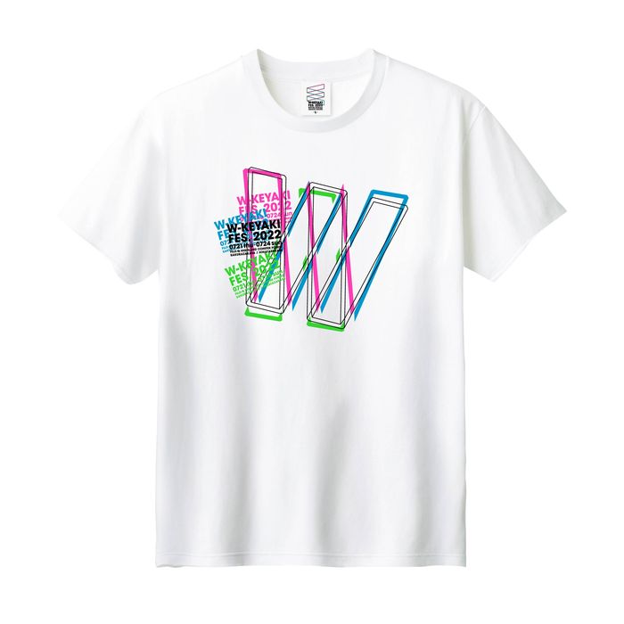 【通常配送】【FC限定】W-KEYAKI FES.2022 ロゴTシャツ/ホワイト