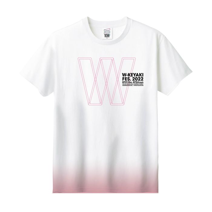 【通常配送】W-KEYAKI FES.2022 ロゴTシャツ/ピンク